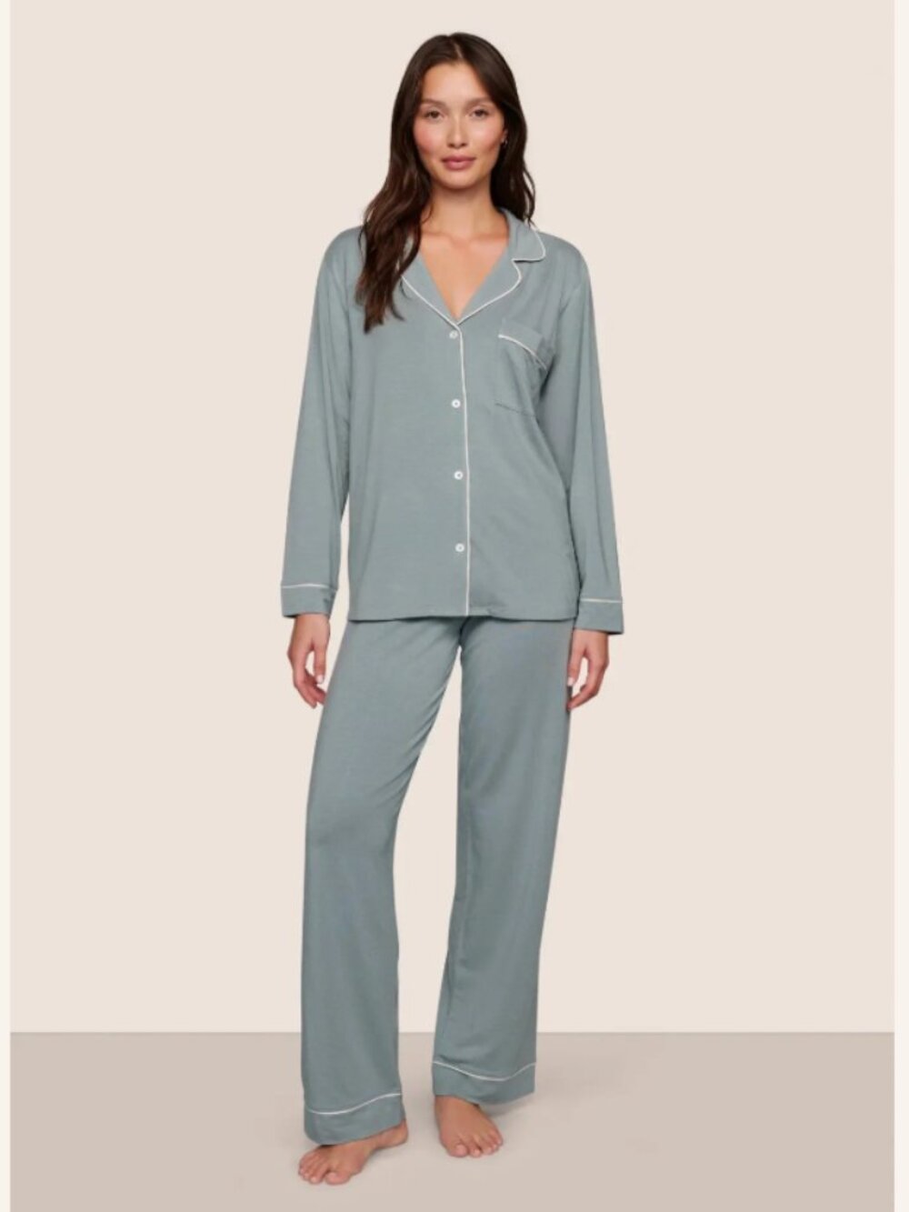 Eberjey TENCEL Modal fibers pajama set. NWT. color: lead/ivory